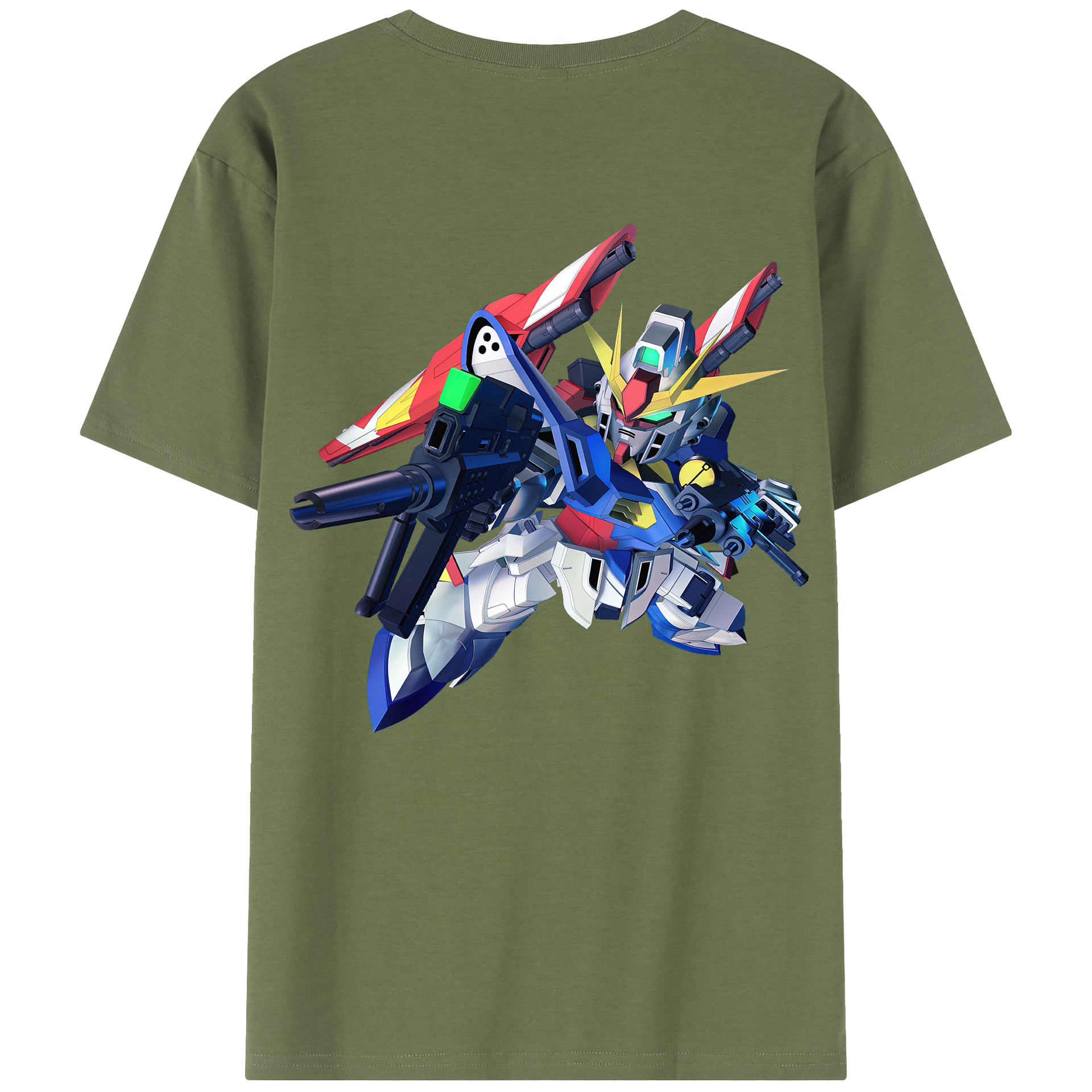 （画像用） 機動戦士ガンダム Mobile Suit Gundam 綿100％半袖Tシャツ（背面プリント）